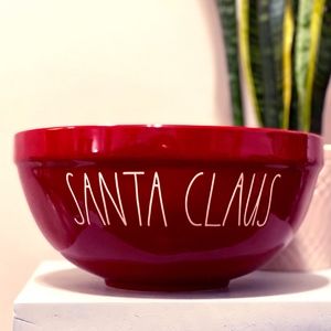Rae Dunn LL Santa Claus Red Mixing Bowl